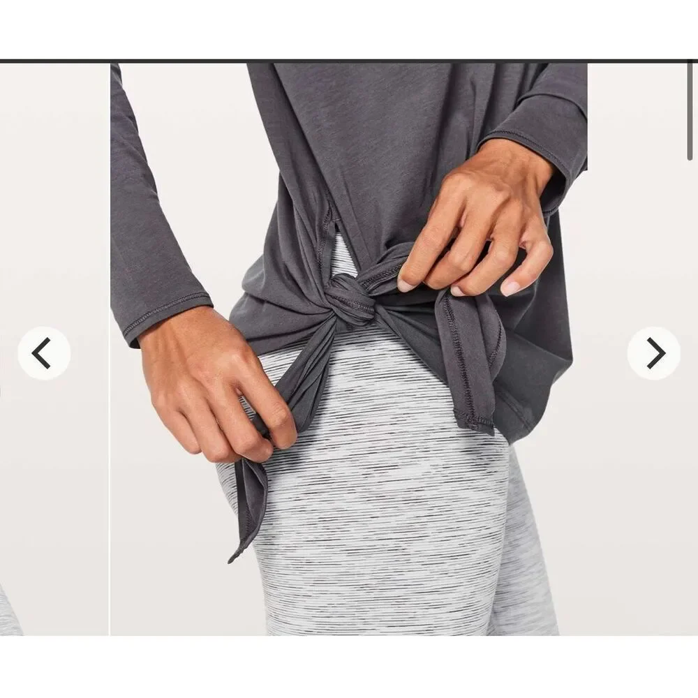 LULULEMON | to the point long sleeve periwinkle blue top